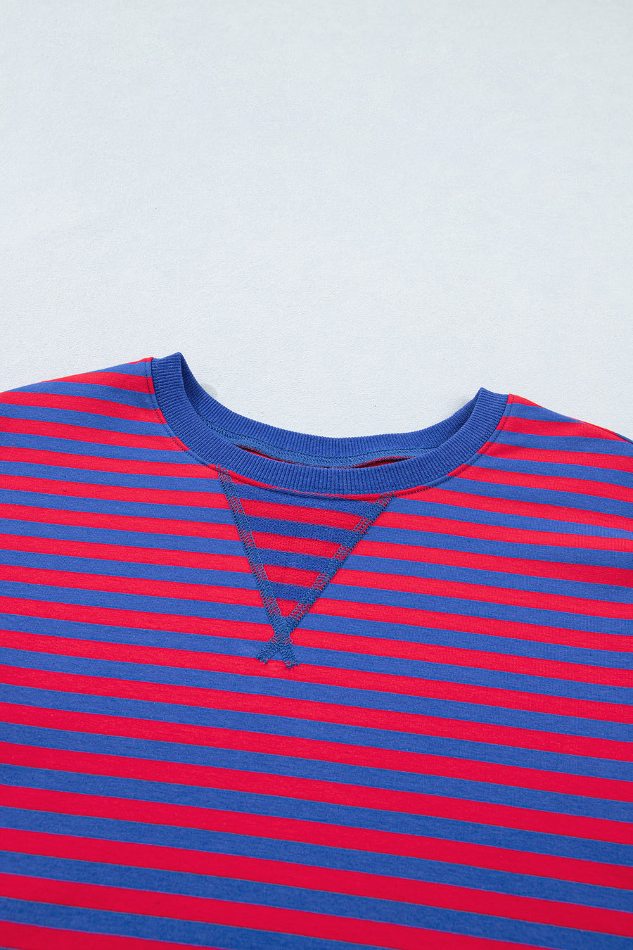 Striped Ribbed Short Sleeve T-Shirt and Shorts Set- 3 Colors