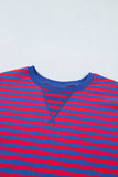 Striped Ribbed Short Sleeve T-Shirt and Shorts Set- 3 Colors