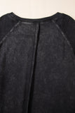 Waffle Knit Patchwork Raglan Sleeve Sweatshirt- 3 Colors