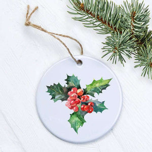 Holly and Berries - Ornament