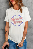 White American Honey Rhinestone Graphic T-Shirt
