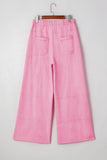 Mineral Wash Exposed Seam Wide Leg Cargo Pants- 3 Colors