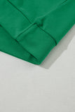 Green Crew Neck Raglan Sleeve Sweatshirt