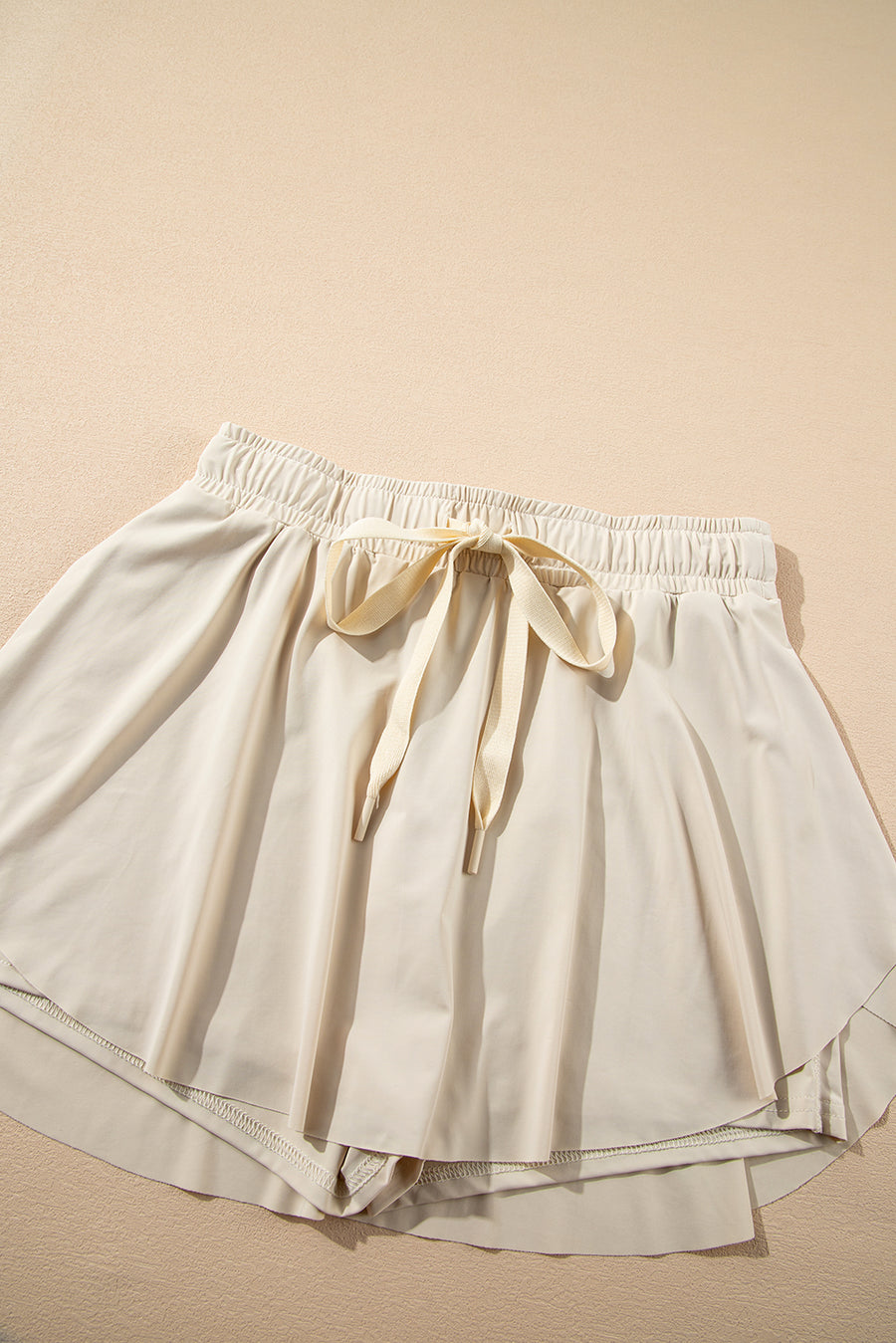 Ribbon Drawstring High-Waist Lined Tennis Skort- 6 Colors