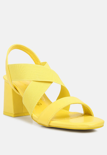 Comfortable Straps Block Heel Sandals- 3 Colors