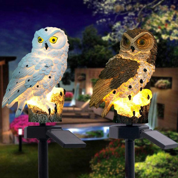 Owl Solar Stake Lights- 2 Colors & 3 Options