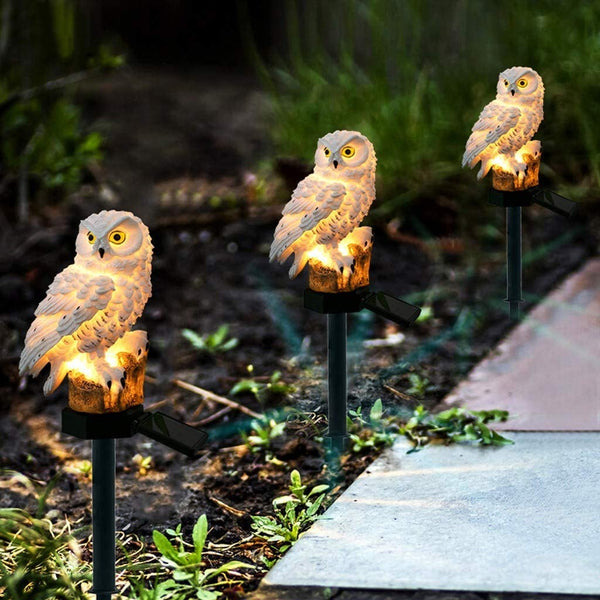 Owl Solar Stake Lights- 2 Colors & 3 Options