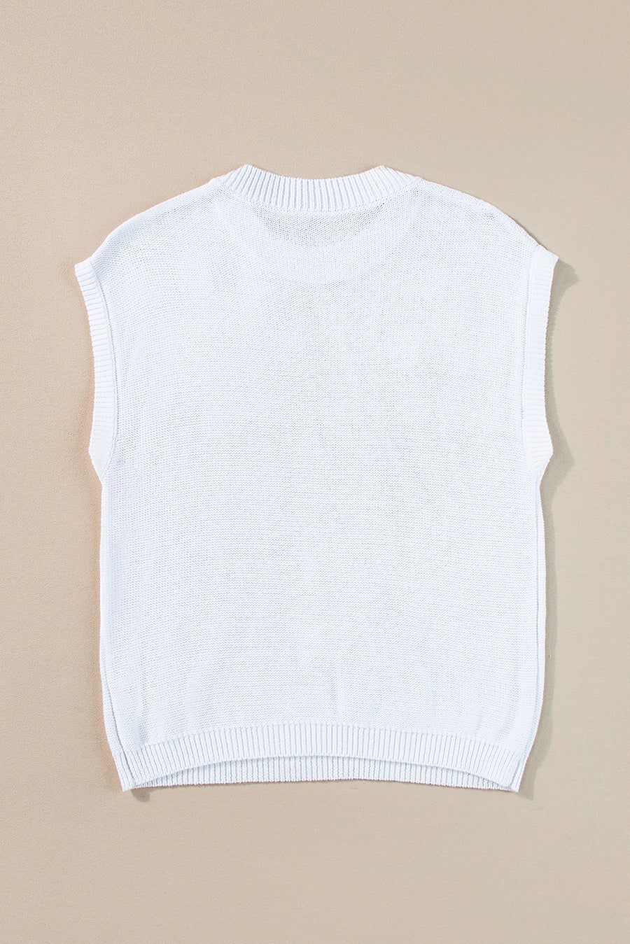 Flower Patch Knit Crew Neck Short Sleeve Sweater- 2 Colors