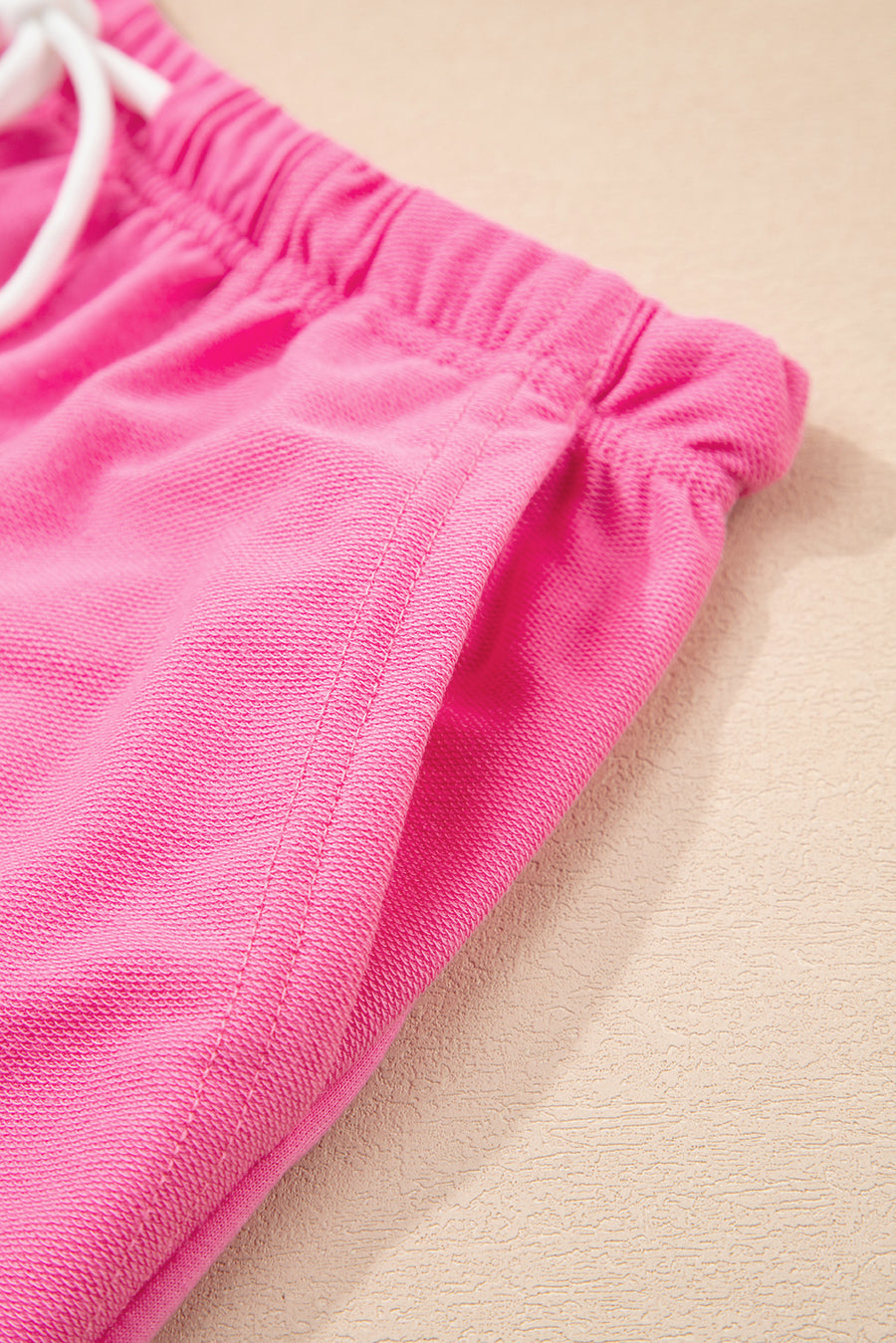 V-Neck Drop Shoulder T-Shirt and Patchwork Shorts Set- 3 Colors