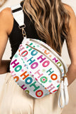 Graphic Print Multi Pocket Crossbody Bag- 4 Styles
