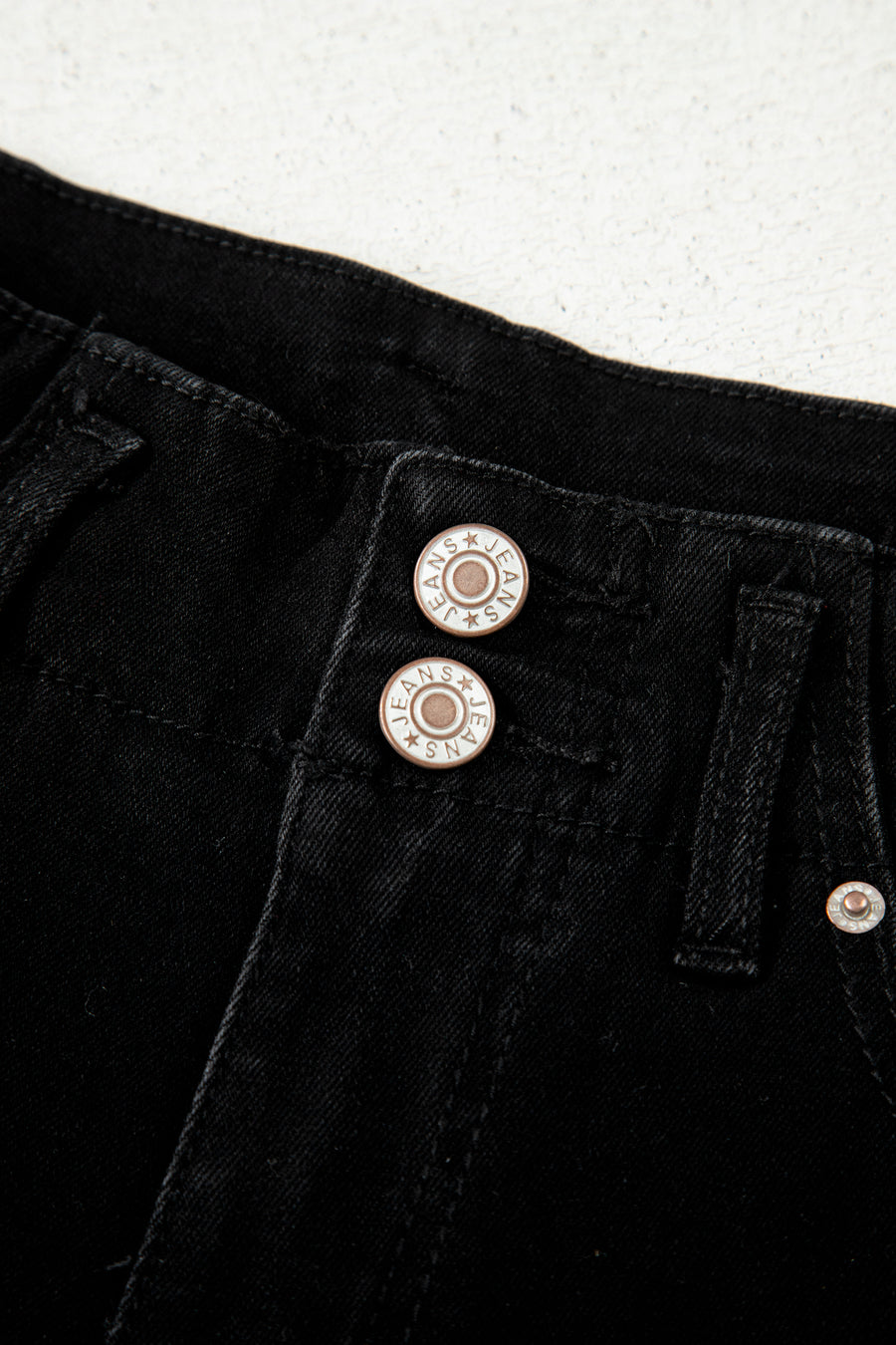 2-Button High Waist Wide Leg Jeans- 4 Colors