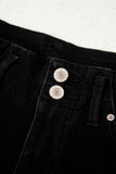 2-Button High Waist Wide Leg Jeans- 4 Colors