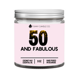 50 and Fabulous Candle