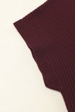 Green Pocket Ribbed Knit Short Sleeve Sweater- 9 Colors