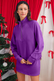 Zip-Up Sporty Pullover & Mini Skort Set- 3 Colors