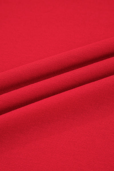 Tillandsia Purple Varsity Stripe Detail Drop Shoulder Pullover Mini Skort Set