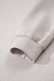 Solid Color Drop Shoulder Sweatshirt & Drawstring Mini Skirt Set- 2 Colors
