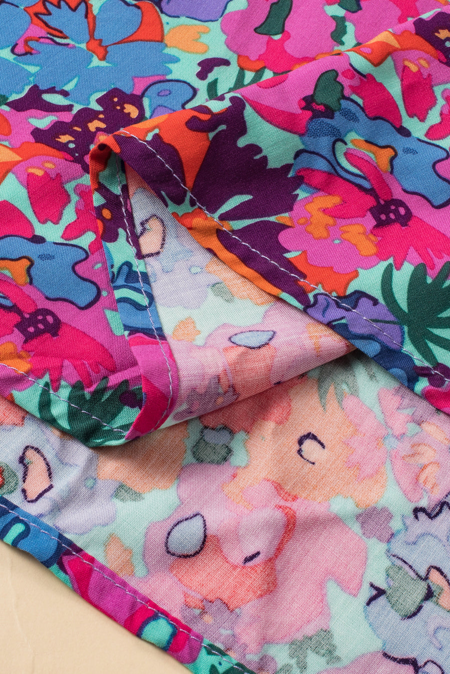 Blue Floral Print V-Neck Wrap Split Maxi Dress