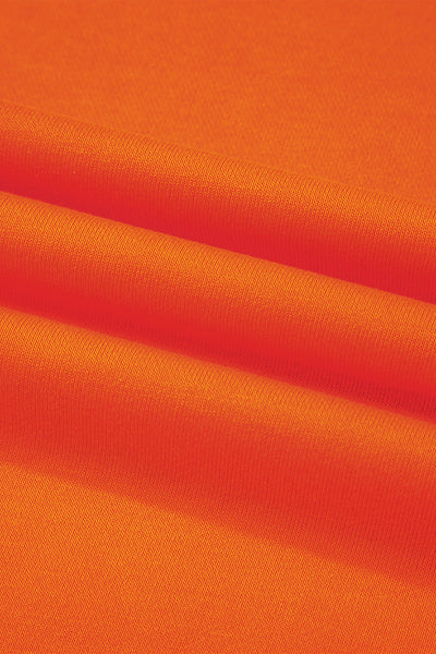 Navy Blue Preppy Striped Sleeve Loose Sweatshirt