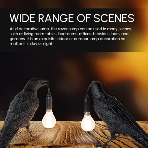 Raven Desk Lamp- 2 Colors & 2 Options