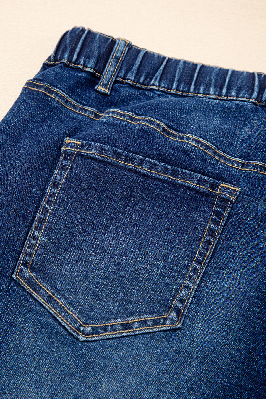 Plus Size Acid Wash Lace-Up Jeans- 4 Colors