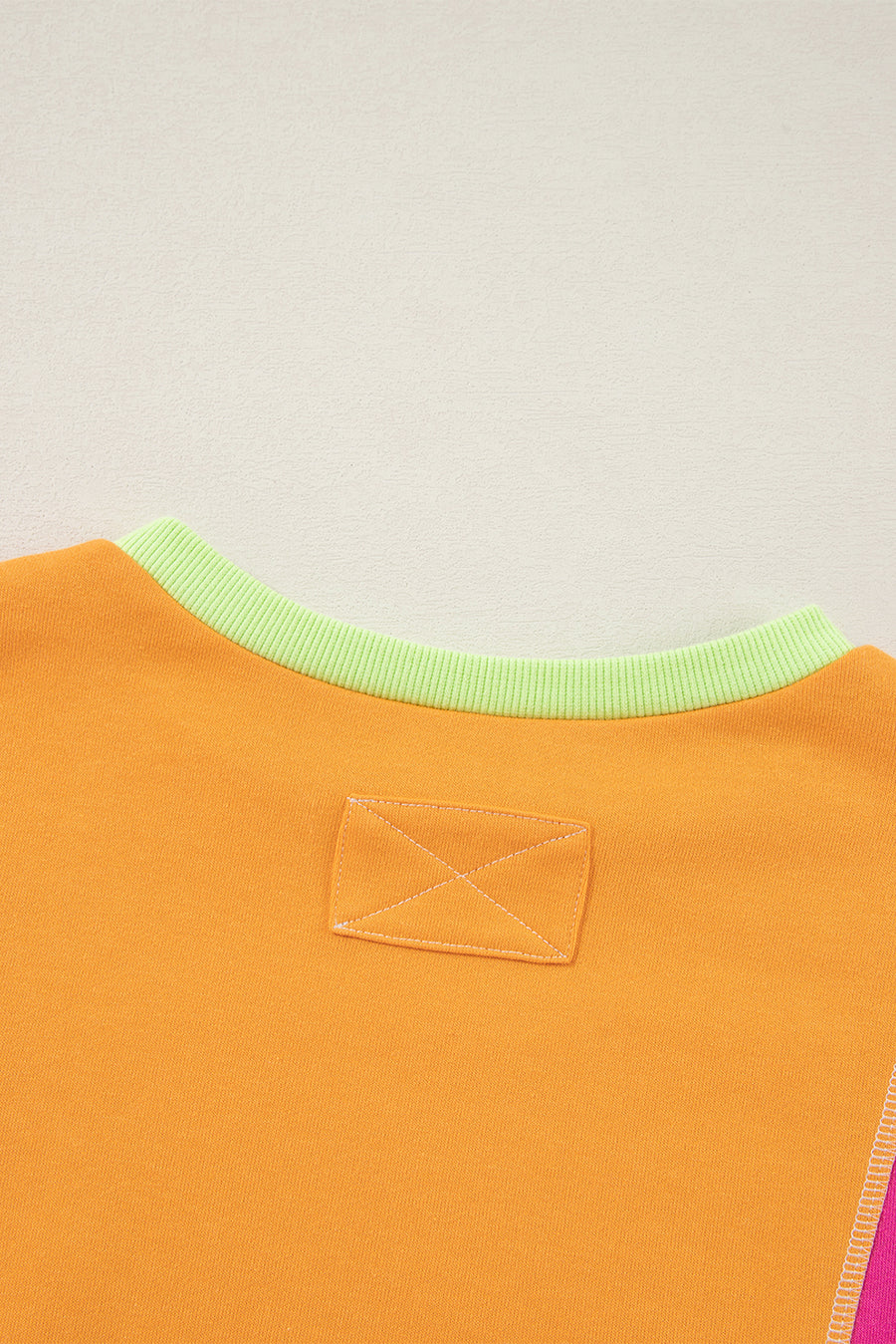 Color Block Patchwork Drop Shoulder Sweatshirt with Pockets- 2 Colors