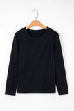 Asymmetric Seam Long Sleeve Shirt- 3 Colors