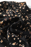 Leopard Print Mock Neck Long Sleeve Pleated Blouse- 2 Colors