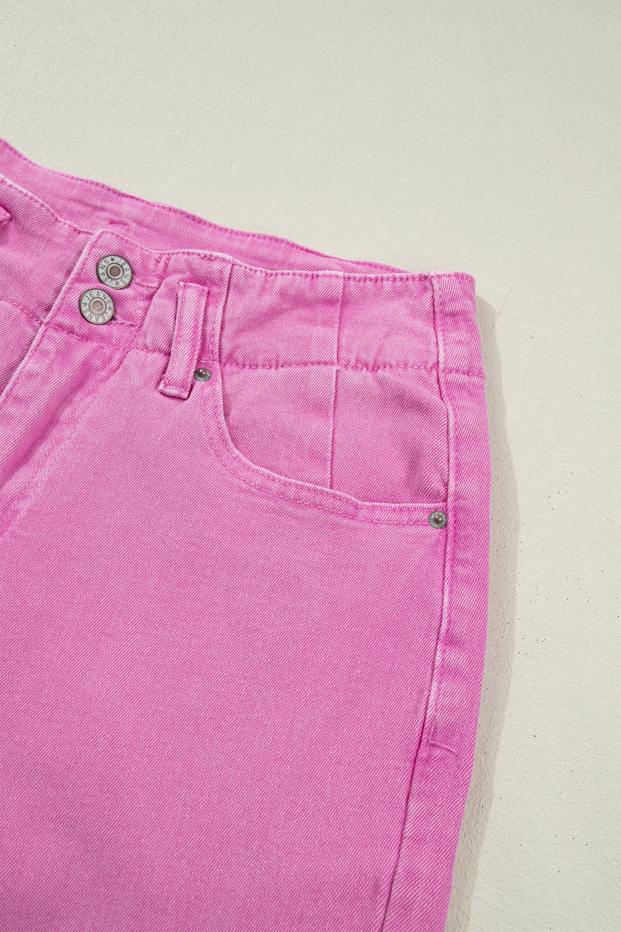 2-Button High Waist Wide Leg Jeans- 4 Colors