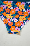 Floral Print Cutout Racerback High-Waist Tankini- 2 Styles