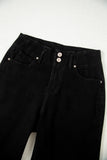 2-Button High Waist Wide Leg Jeans- 4 Colors