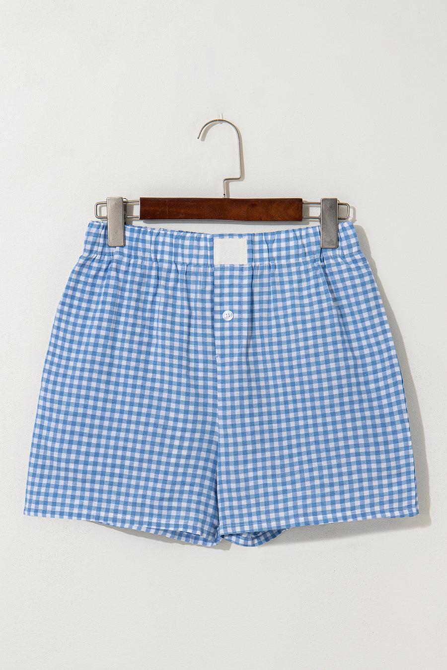 Gingham High-Waisted Loose Wide Leg Shorts- 2 Colors