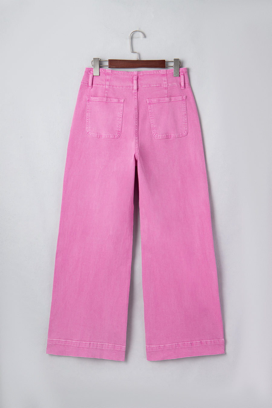 2-Button High Waist Wide Leg Jeans- 4 Colors