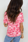 Heathered Camouflage Crew Neck Short Sleeve T-Shirt- 2 Colors