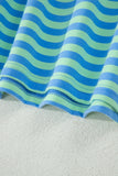 Striped Ribbed Short Sleeve T-Shirt and Shorts Set- 3 Colors
