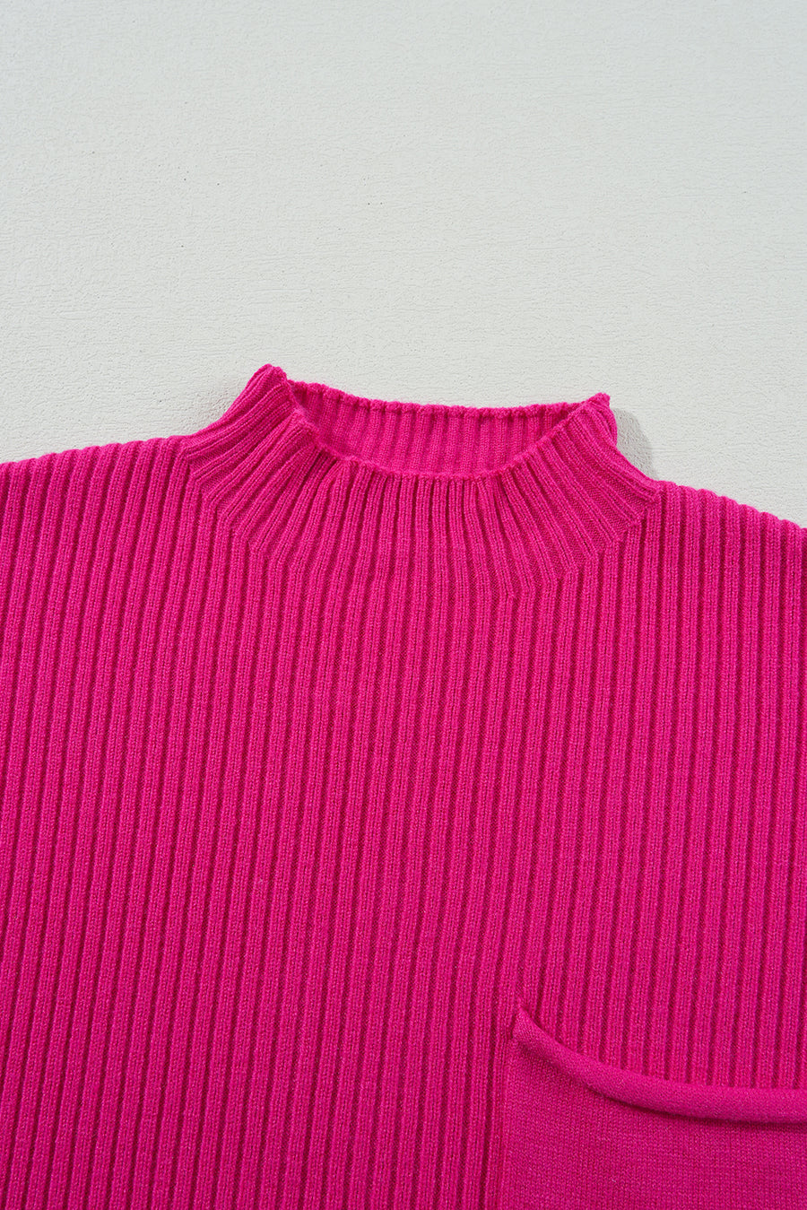 Green Pocket Ribbed Knit Short Sleeve Sweater- 9 Colors