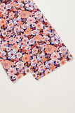 Floral Square Neck Stretch High-Waist Jumpsuit- 3 Colors