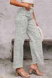 Print Frayed Edge Wide Leg High-Waist Jeans- 7 Styles