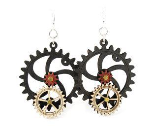 Kinetic Gear Earrings 5001B