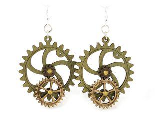 Kinetic Gear Earrings 5001C