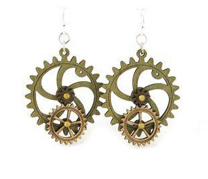 Kinetic Gear Earrings 5001C