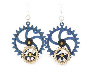 Kinetic Gear Earrings 5001D