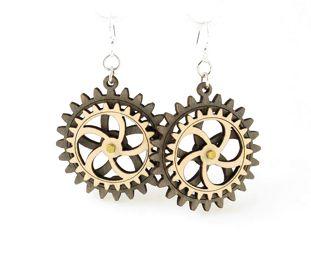 Kinetic Gear Earrings 5002C