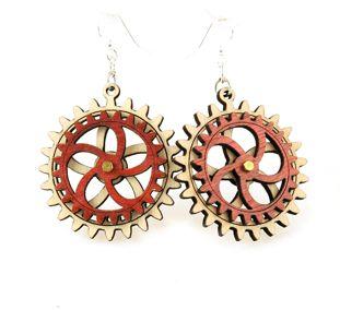 Kinetic Gear Earrings 5002F