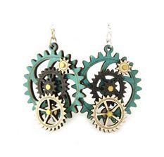 Kinetic Gear Earrings 5003E