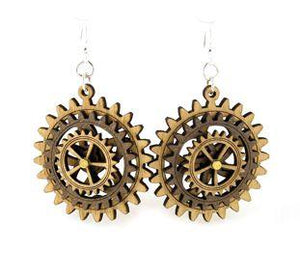 Kinetic Gear Earrings 5004C