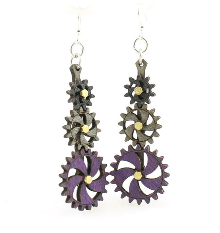 Kinetic Gear Earrings 5009E