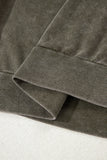Lace Applique Notched Neck Mineral Wash Baggy Sweatshirt- 4 Colors