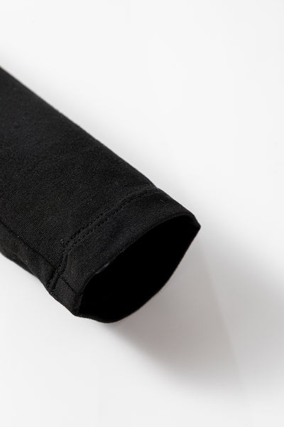 Chestnut Solid Color Long Sleeve Slim Fit Top