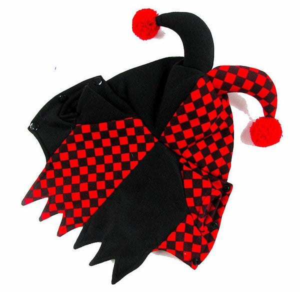 Jester Clown Pet Costume- 5 Sizes